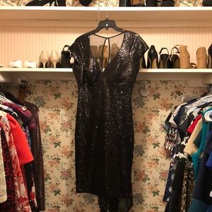 Black Sequin cocktail dress